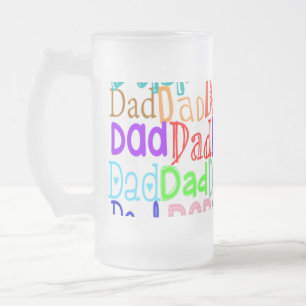 Father’s Day  Frosted Glass Beer Mug