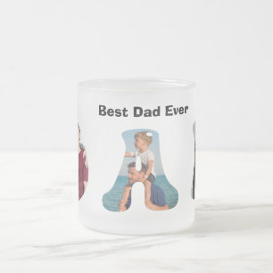 Father’s Day Gift for Dad \ Best Dad Ever Frosted Glass Coffee Mug