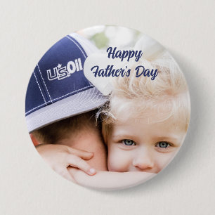 Father’s Day Gift for Dad Custom Photo & Name Button