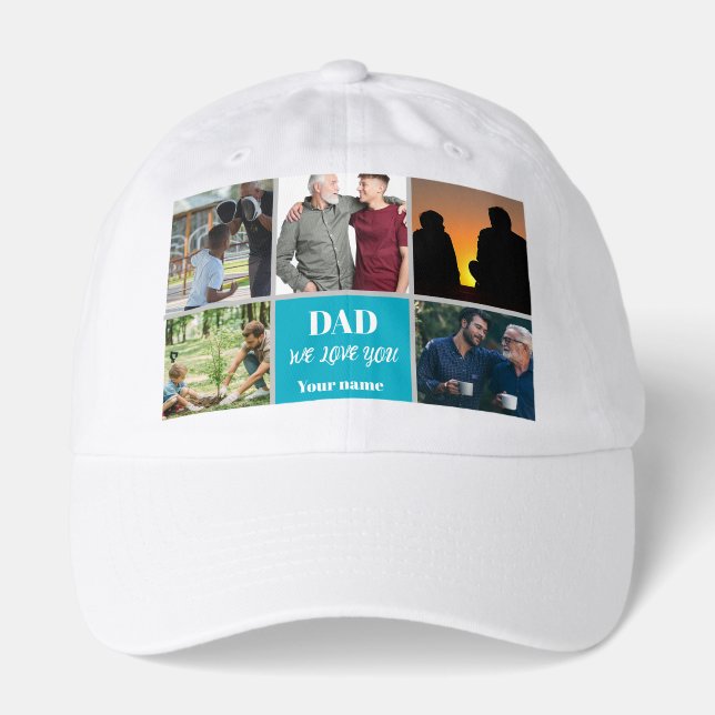 Father’s Day Gift for Dad | Custom Photo & Name Hat (Front)