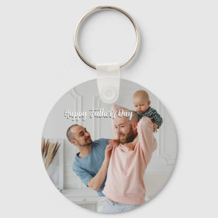 Father’s Day Gift for Dad Custom Photo & Name Ke Keychain