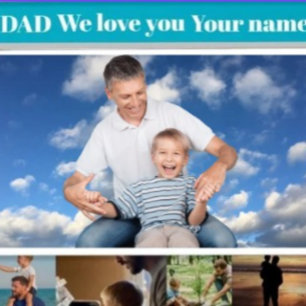 Father’s Day Gift for Dad   Custom Photo & Name Magnetic Frame