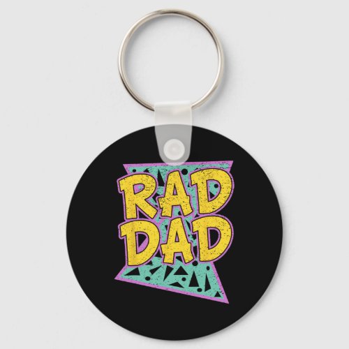 Father&amp;#; s Day Gift For Daddy Rad Dad Shirt  Keychain