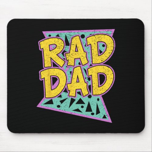 Father&amp;#; s Day Gift For Daddy Rad Dad Shirt  Mouse Pad