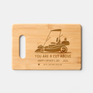 Father’s Day Gift – Funny Lawnmower Gardening Engraved Cutting Board