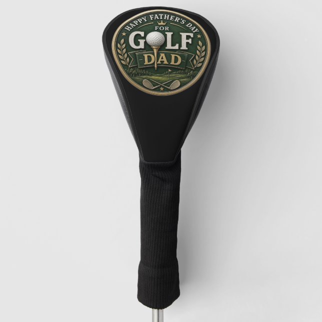 Father’s Day Golf Dad  Head Cover (Front)