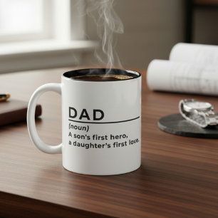 Father’s Day Hero, First Love Two-Tone Coffee Mug
