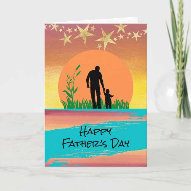 Father’s Day Love to the Stars and Back Card (Front)