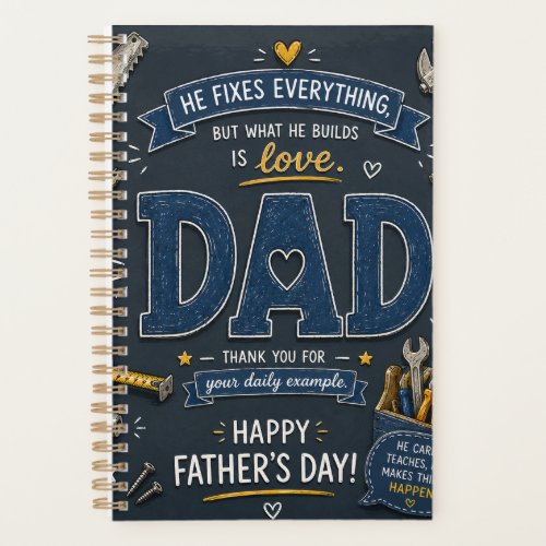 Father’s Day Organizer Notebook for Dad