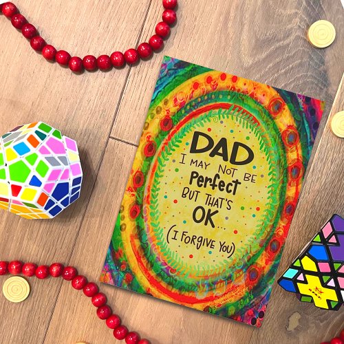 Fatherâs Day Perfect Child Funny Inspirivity Dad Card