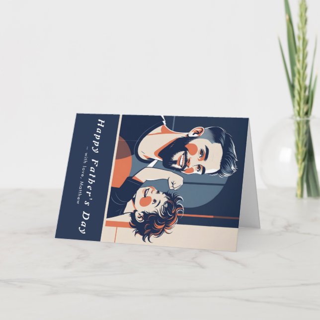 Father’s Day Photo Card – Custom Message for Dad (Front)