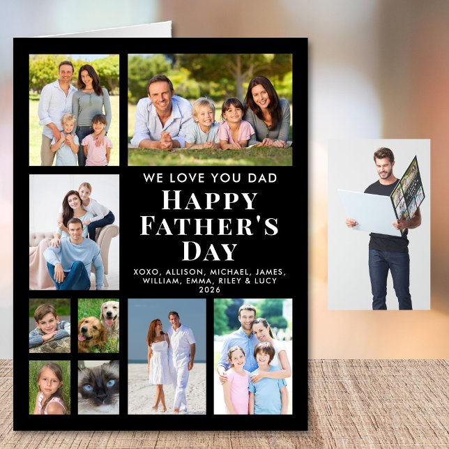 Father’s Day Photo Collage Jumbo Card (Father’s Day Photo Collage Jumbo Card)