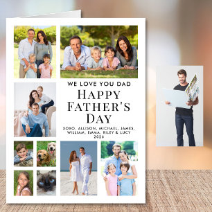 Father’s Day Photo Collage Jumbo Card