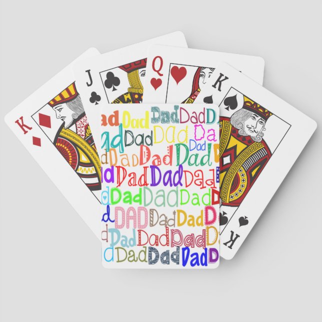Father’s Day  Poker Cards (Back)