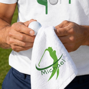Father’s Day Stylish Named Swing Graphic Golf Towel