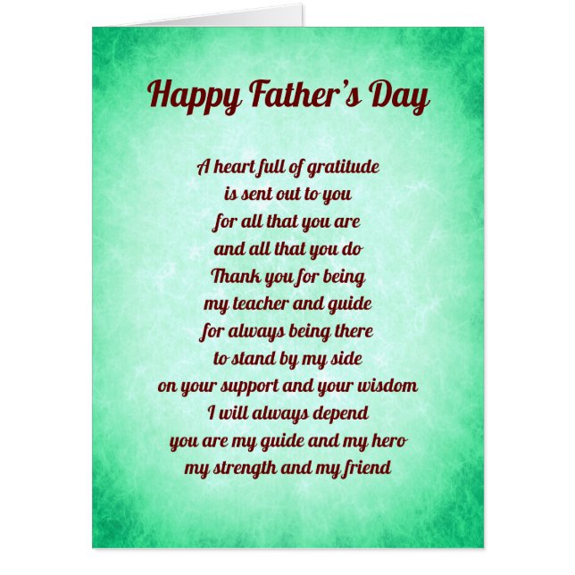 Father’s Day verse Card (Front)