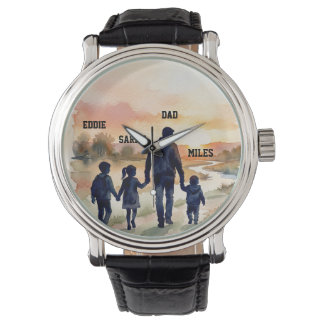 Father’s Day Watercolor Family Sunset Watch