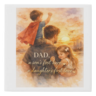 Father’s Day Watercolor Wall Art – 