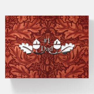 Father’s Day Western Faux Leather and Silver Paperweight