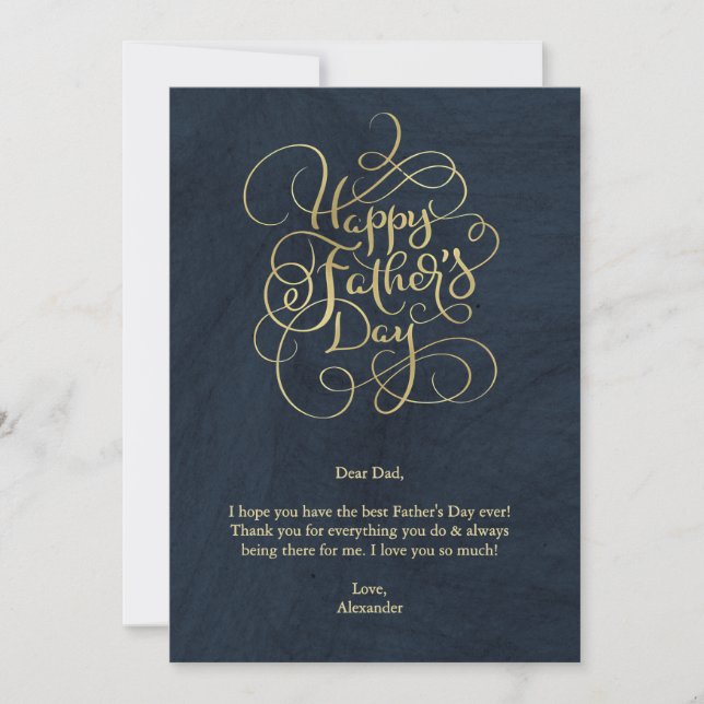 Father’s Day Wishes  Invitation (Front)