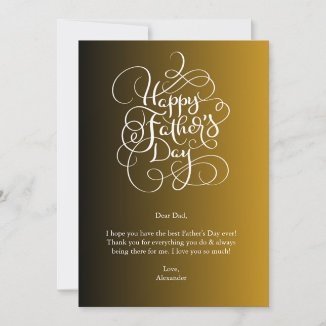 Father’s Day Wishes  Invitation (Front)