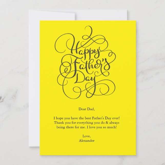 Father’s Day Wishes  Invitation (Front)