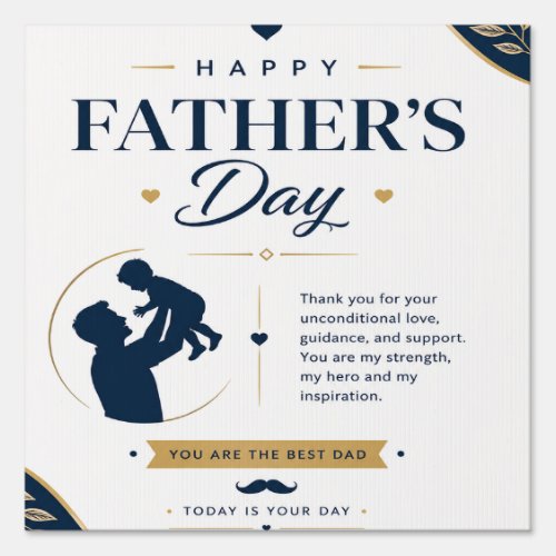 Father’s Day Yard Sign Card – Dad & Child Love