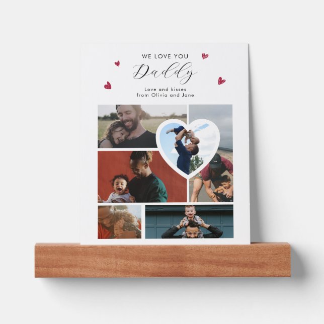 Father’s Mother’s Day Photo Collage Picture Ledge (Front)