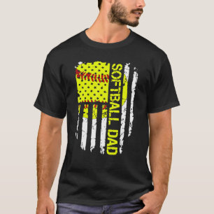 Father Softball Dad Life Baseball Playing Softball T-Shirt