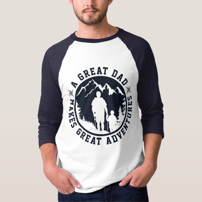 Father & Son Adventure | Father's Day | Navy T-Shirt (Front)