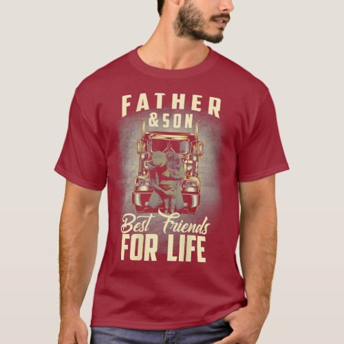 Father Son Best Friends for Life Fathers Day T_Shirt