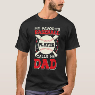 Father Son Daughter Proud Daddy Baseball Favorite T-Shirt