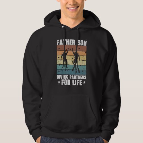 Father Son Diving Partners For Life Fun Scuba Dive Hoodie