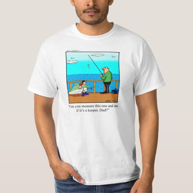 Father &Son Fishing Humor Tee Shirt Gift (Front)