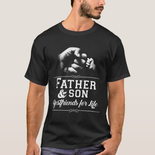 Father Son Friends Fist Bump Dad Fathers Day Fami T_Shirt