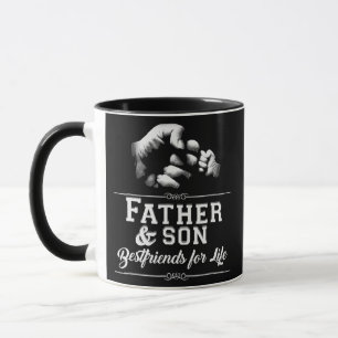 Father Son Friends Fist Bump Dad Father's Day Mug