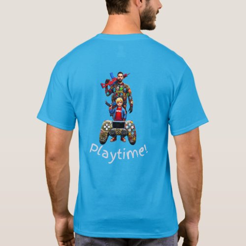 Father_Son Gaming Bond playtime T_Shirt