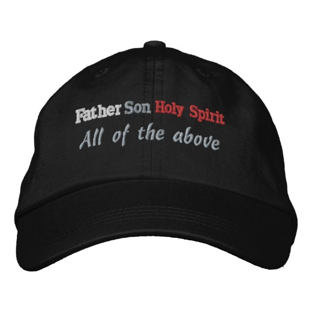 Father Son Holy Spirit Customize it Embroidered Baseball Cap (Front)
