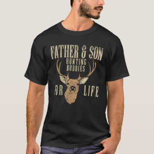 Father Son Hunting Buddies Matching Hunter Dad Men T-Shirt