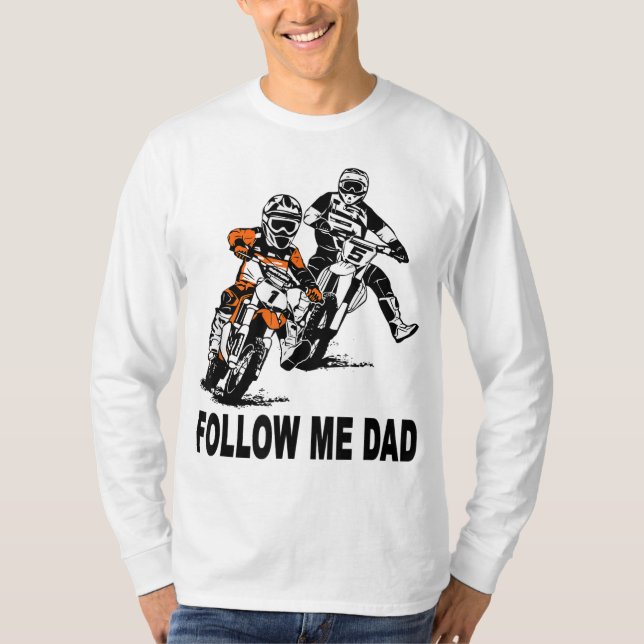 Father & Son Motocross Dirt Bike Kids MX T-Shirt (Front)