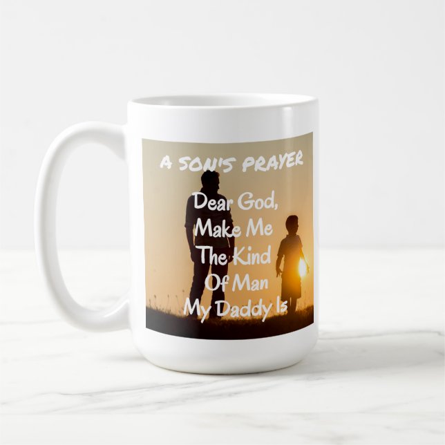 Father, Son Prayer Coffee Mug (Left)