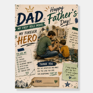 Father Son Role Model Poster Print