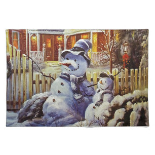 Father & Son Snowman Placemat