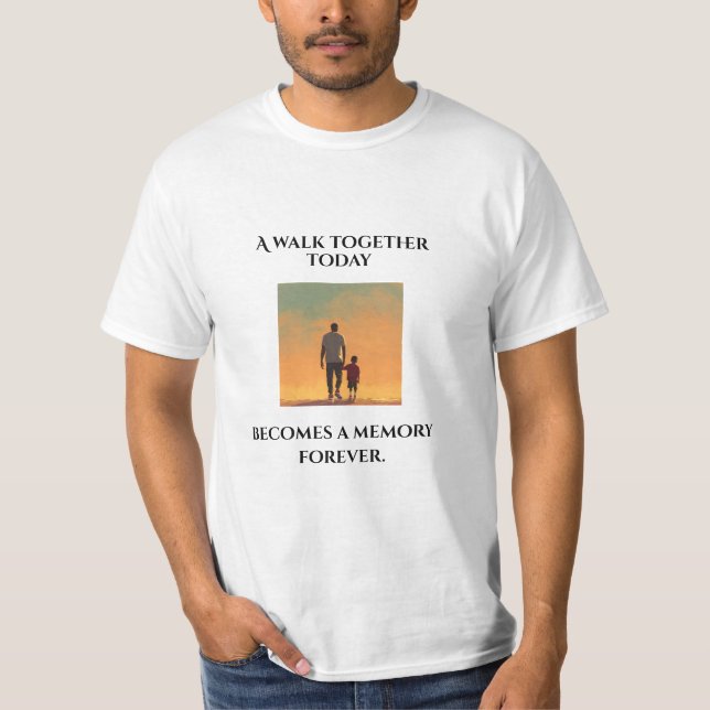 Father & Son Sunset Shirt – “A Walk Together Today (Front)