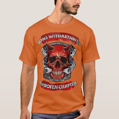 Father Sons with Arthritis Ibuprofen Chapter Motor T_Shirt