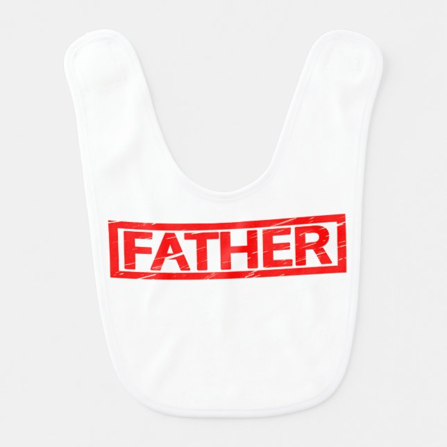 Father Stamp Baby Bib (Front)