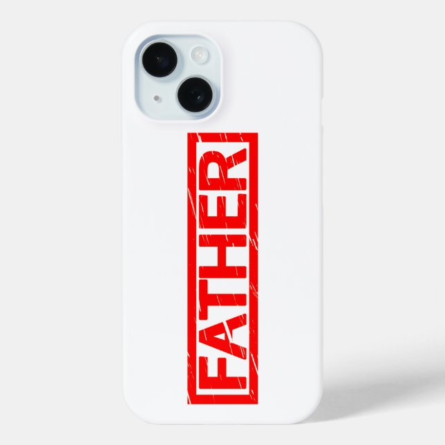 Father Stamp Case-Mate iPhone Case (Back)