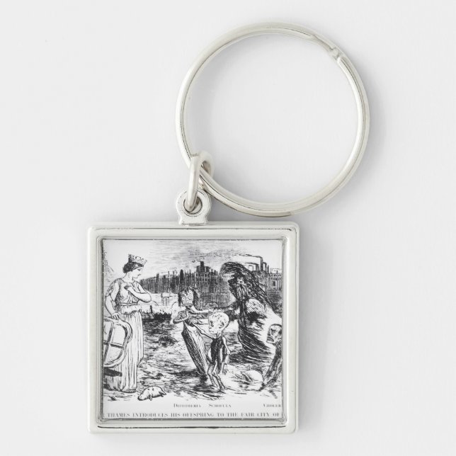 Father Thames Introduces his Offspring Keychain (Front)