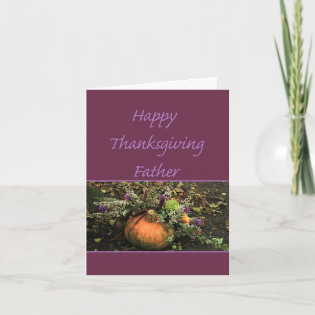 Father Thanksgiving Card (Front)