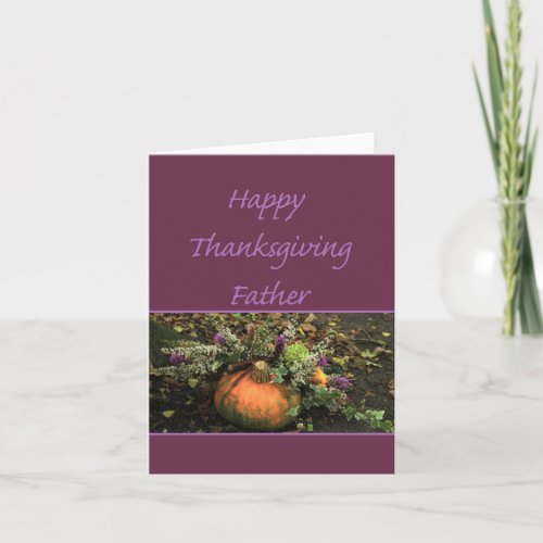 Father Thanksgiving Card